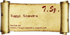 Tugyi Szandra névjegykártya